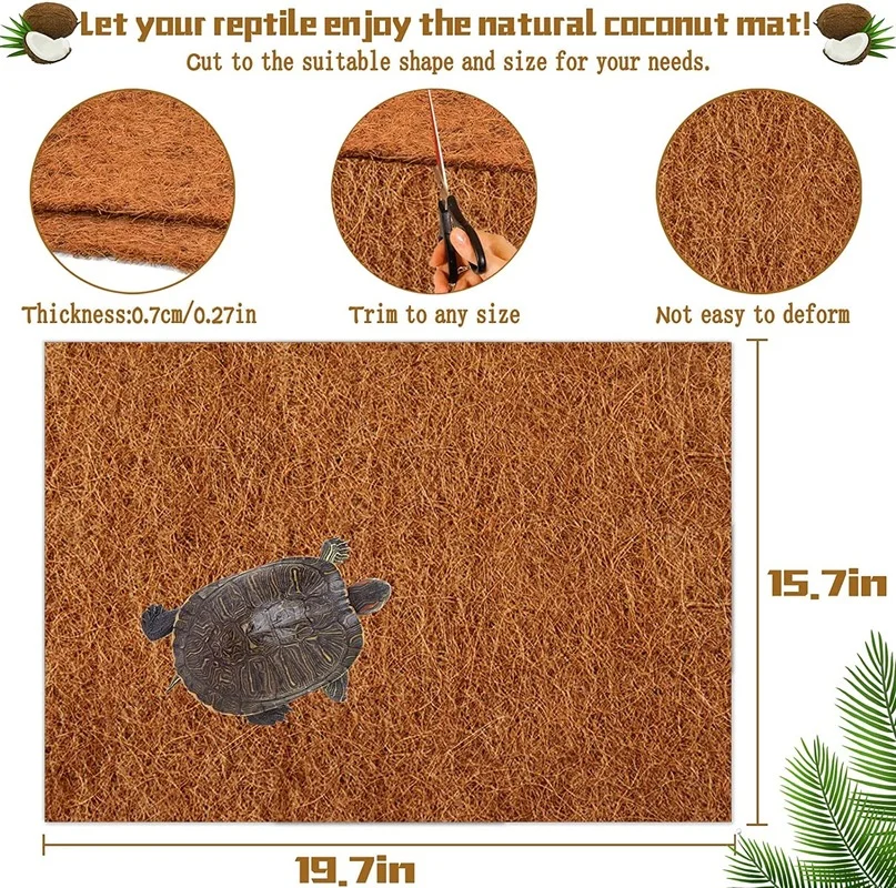 Ковер для рептилий, коврик из  – обзор и цена Substrate Coconut Fiber